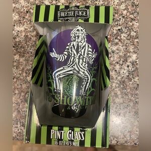 Beetlejuice 16oz pint glass